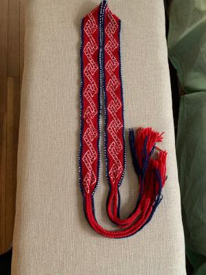 Fingerwoven  Powder Horn Strap