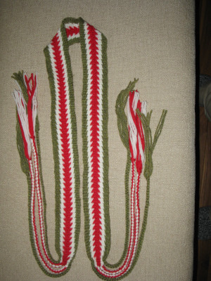 Fingerwoven  Powder Horn Strap