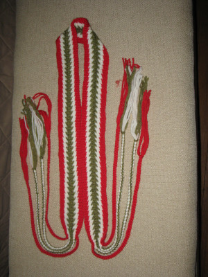 Fingerwoven  Powder Horn Strap