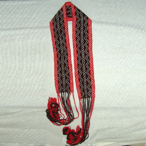 Fingerwoven  sash 1716